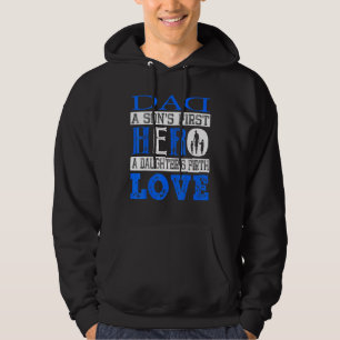 Veste À Capuche Papa Un Fils Premier Héros Une Fille Premier Amour