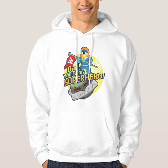 Veste À Capuche Papa, vous êtes mon super héros (Devant)