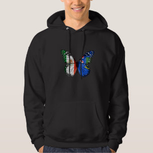 Veste À Capuche Papillon du pavillon des îles Vierges britanniques