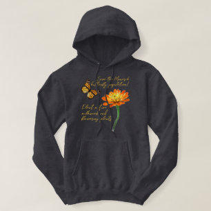 Veste À Capuche papillon monarque, fleur de Zinnia,