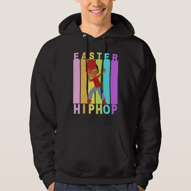 Veste À Capuche Pâques Hip hop Danse Amour Dab Vacances Amusants E (Devant)