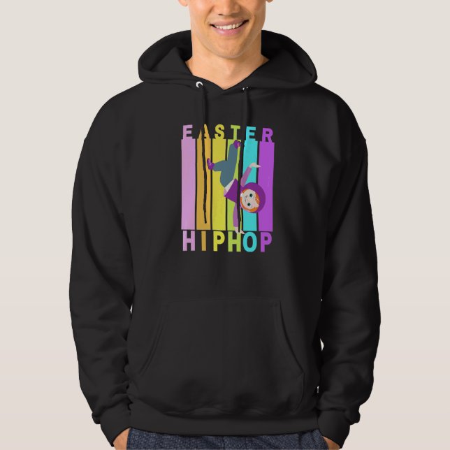Veste À Capuche Pâques Hip hop Danse Amour Dab Vacances Amusants E (Devant)