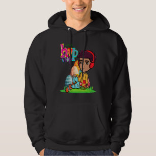 Veste À Capuche Pâques Hip hop Danse Amour Dab Vacances Enfants G