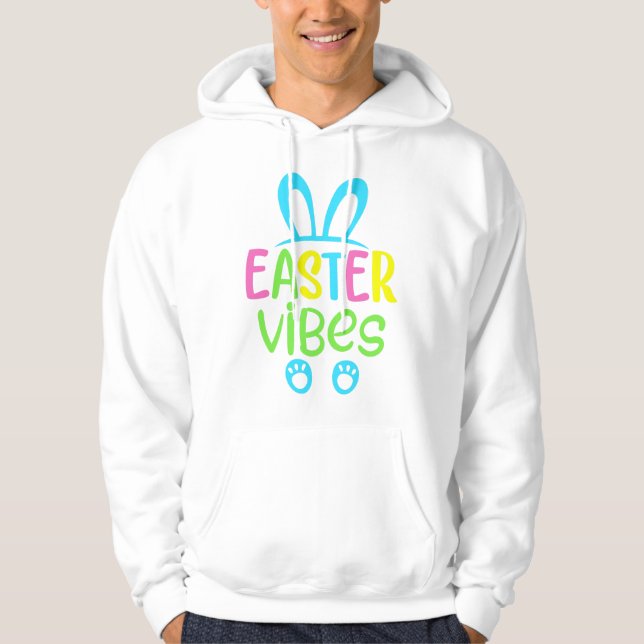 Veste À Capuche Pâques Vibes Pastel (Devant)