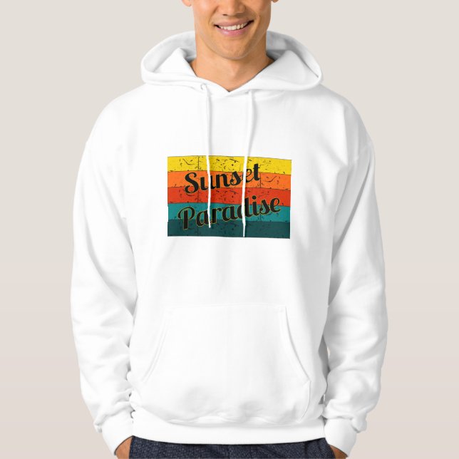 Veste À Capuche Paradis du coucher de soleil | Beau coucher de sol (Devant)