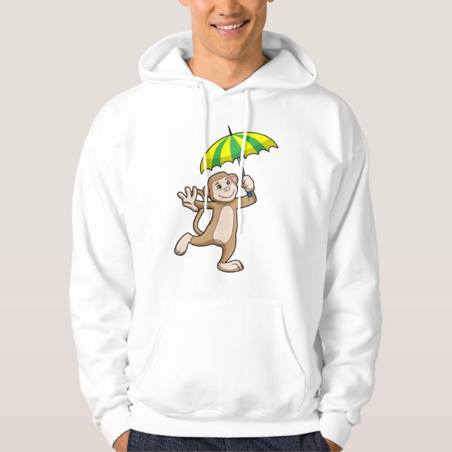 Veste À Capuche Parapluie de pluie de singes (Devant)