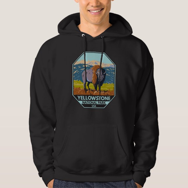 Veste À Capuche Parc national de Yellowstone Bison nord-américain (Devant)