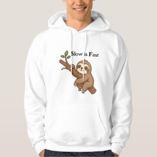 Veste À Capuche Paresseux lent est rapide