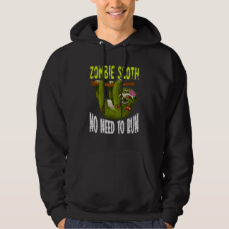 Veste À Capuche Paresseux Zombie N'a Pas Besoin De Courir Animal D