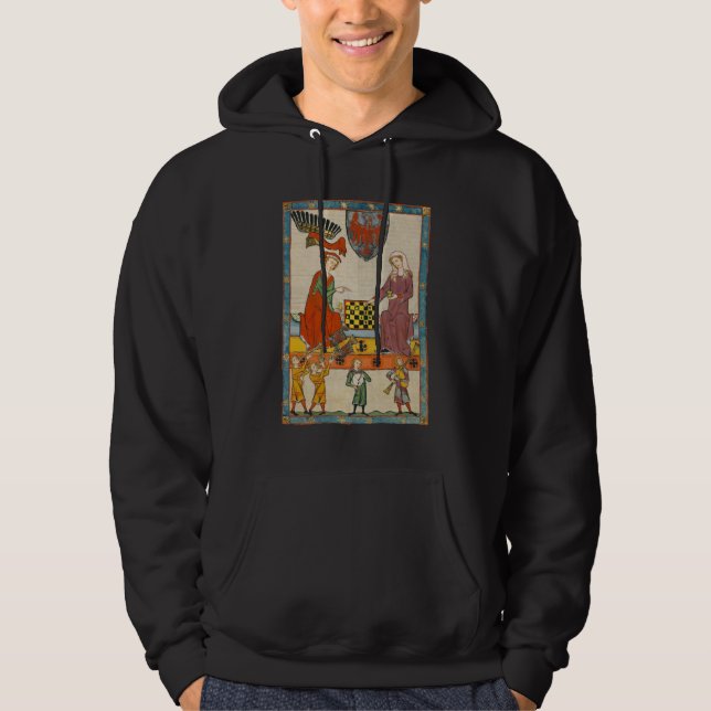 Veste À Capuche Partie d'échecs Codex Manesse XIVe siècle (Devant)