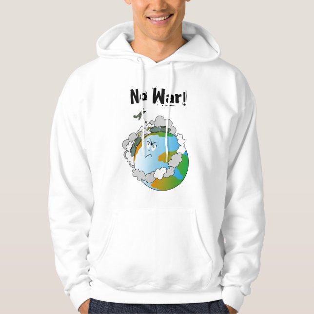 Veste À Capuche Pas de guerre ! (Devant)