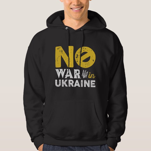 Veste À Capuche Pas De Guerre En Ukraine (Devant)