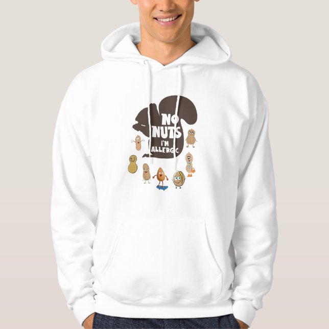 Veste À Capuche Pas de noix Je suis Allergic Peanut Sensibilisatio (Devant)