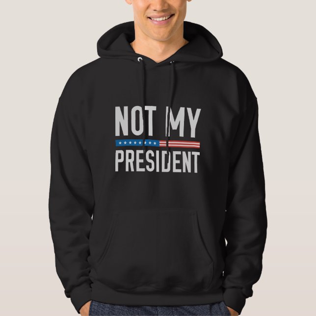 Veste À Capuche Pas mon président (Devant)