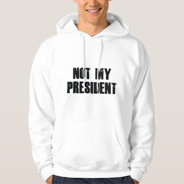 Veste À Capuche Pas mon président (Devant)