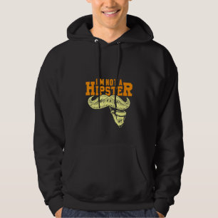 Veste À Capuche Pas Un Hipster Mustache Pipe Smoker Hippie Free Sp