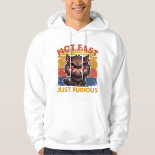 Veste À Capuche Pas Vite Chat Furieux