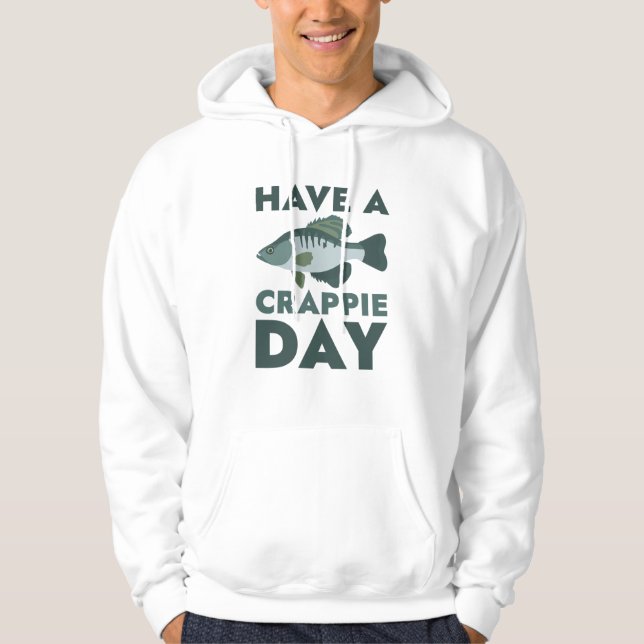 Veste À Capuche Passez une journée Crappie (Devant)