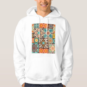 Veste À Capuche Patchwork coloré Islam Motifs Carrelage