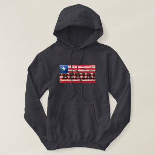 VESTE À CAPUCHE PATRIOT DRAPEAU ROUGE BLANC ET BLEU