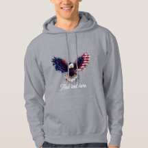 Patriotic Eagle Men Hoodie