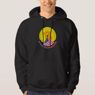Veste À Capuche Patriotique Bitcoin Liberté financière Usa Drapeau