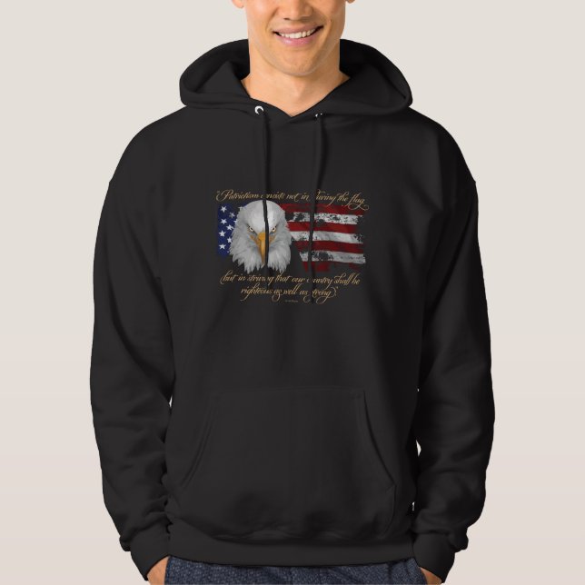 Veste À Capuche Patriotisme juste (Devant)