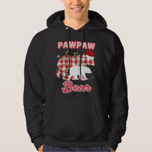 Veste À Capuche Pawpaw Red Plaid Ours Correspondant Buffalo Pajama
