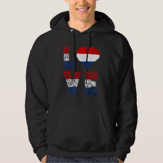 Veste À Capuche Pays-Bas Amour Cœur Fierté Néerlandaise Drapeau de