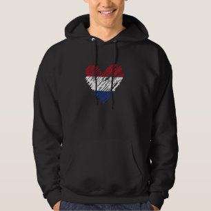 Veste À Capuche Pays-Bas Coeur Néerlandais Drapeau Patriotique Hom