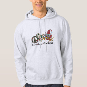 Veste À Capuche Peace Love Christmas