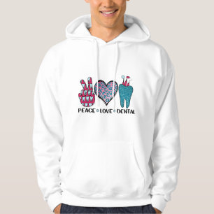 Veste À Capuche Peace Love Dental Cool T Shirt
