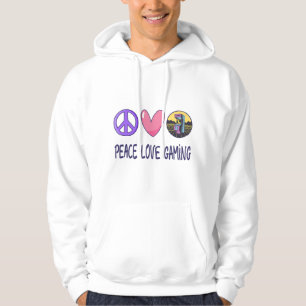 Veste À Capuche Peace Love Gaming