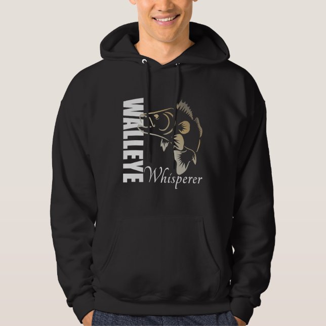 Veste À Capuche Pêche au Whisperer de Walleye (Devant)