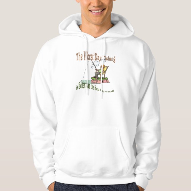 Veste À Capuche Pêche du pire jour (Devant)