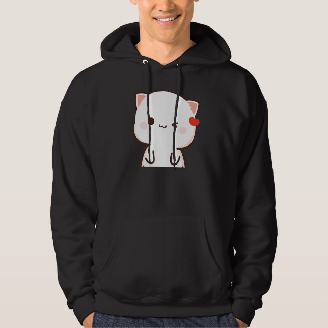 Veste À Capuche Pêche Et Chat Goma Mochi (Devant)