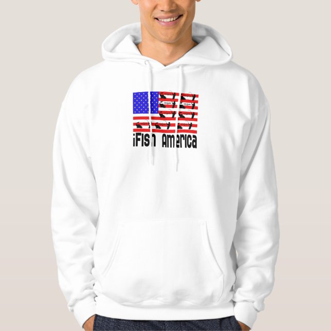 Veste À Capuche Pêche Gift iFish America (Devant)