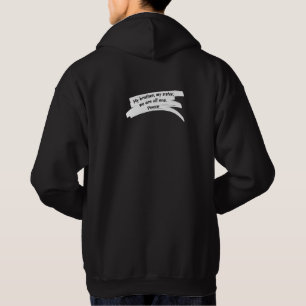 Veste À Capuche Peindre un trait effacer le message de paix
