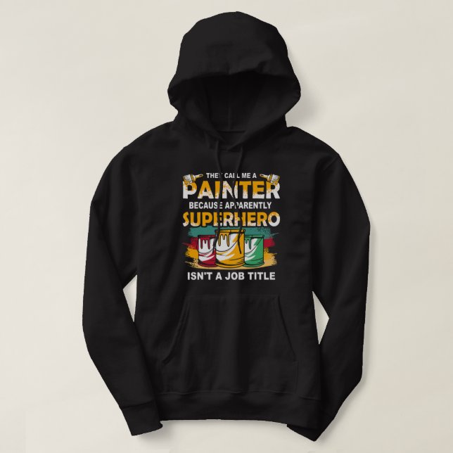 Veste À Capuche Peintre maître peintre artisan plasterer peinture (Design devant)