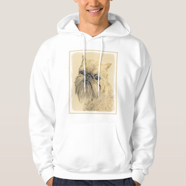 Veste À Capuche Peinture bruxelloise sur le Griffon - Cute Origina (Devant)