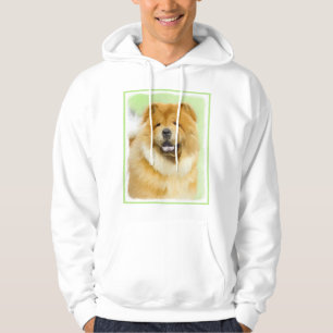 Veste À Capuche Peinture Chow Chow - Joli art original chien
