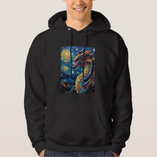 Veste À Capuche Peinture d'art moderne Van Gogh Starry Dragon de n