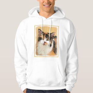 Veste À Capuche Peinture de chat Calico - Cute Original Cat Art