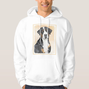 Veste À Capuche Peinture de Chien de Montagne - Art original