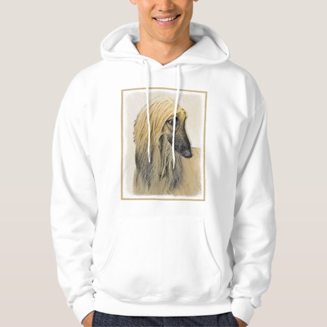 Veste À Capuche Peinture de la hache afghane - jolie art original  (Devant)