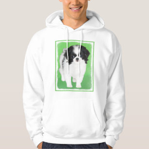Veste À Capuche Peinture japonaise de chiot - Art original de chie