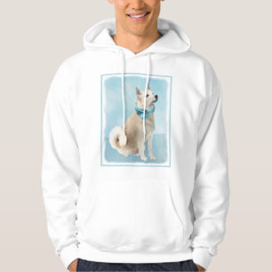 Veste À Capuche Peinture norvégienne Buhund - jolie art original c