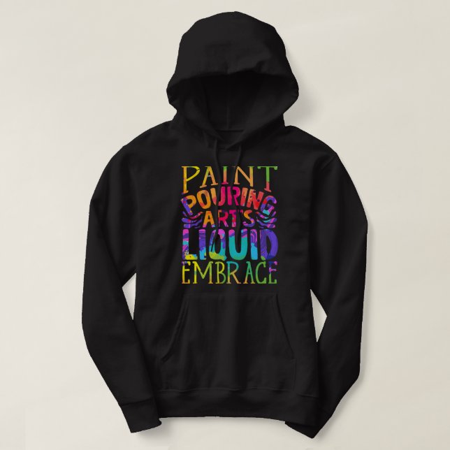 Veste À Capuche Peinture Pourvoyant Acrylique Peintre Peinture Pou (Design devant)