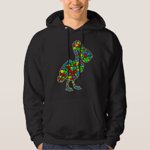 Veste À Capuche Pelican Funny Puzzle Animals Autism Awareness