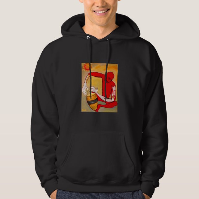 Veste À Capuche percussionniste rouge (Devant)